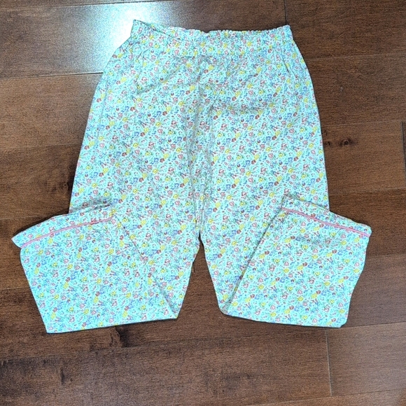 Rachel Riley girl pajamas. Pink and yellow floral. Size 8. - Picture 5 of 7